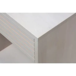 WOODEK Tables De Chevet Table De Chevet En Bouleau Massif Blanc -SURMATELAS Soldes table de chevet en bouleau massif blanc 4