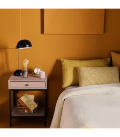 Signature Tables De Chevet Table De Chevet En Chêne Et Métal - L42 Cm -SURMATELAS Soldes table de chevet en chene et metal l42 cm 1