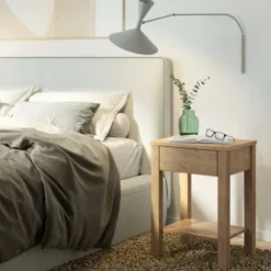 WOODEK Tables De Chevet Table De Chevet En Chêne Massif Huilé -SURMATELAS Soldes table de chevet en chene massif huile 16