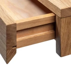 WOODEK Tables De Chevet Table De Chevet En Chêne Massif Huilé -SURMATELAS Soldes table de chevet en chene massif huile 3