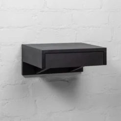 WOODEK Tables De Chevet Table De Chevet En Hêtre Noir Huilé -SURMATELAS Soldes table de chevet en hetre noir huile 2