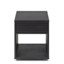 WOODEK Tables De Chevet Table De Chevet En Hêtre Noir Huilé -SURMATELAS Soldes table de chevet en hetre noir huile 5