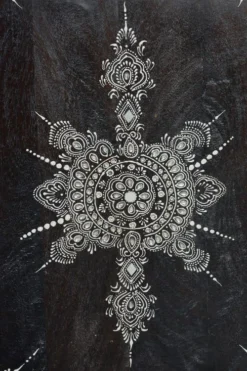 GINER Y COLOMER Tables De Chevet Table De Chevet En Manguier Noir Vieilli -SURMATELAS Soldes table de chevet en manguier noir vieilli 4