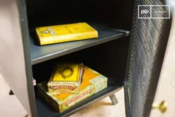 PIB Tables De Chevet Table De Chevet En Métal Noir -SURMATELAS Soldes table de chevet en metal noir 2