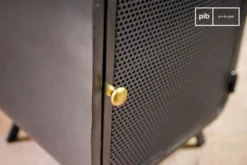 PIB Tables De Chevet Table De Chevet En Métal Noir -SURMATELAS Soldes table de chevet en metal noir 3