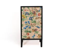 RNT By Really Nice Things Tables De Chevet Table De Chevet En Pin Massif Avec Imprimé Floral.