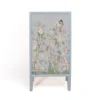RNT By Really Nice Things Tables De Chevet Table De Chevet En Pin Massif Avec Imprimé Floral Bleu -SURMATELAS Soldes table de chevet en pin massif avec imprime floral bleu