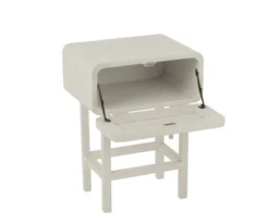 Meubles & Design Tables De Chevet Table De Chevet En Rotin Et Bois Blanc -SURMATELAS Soldes table de chevet en rotin et bois blanc 4