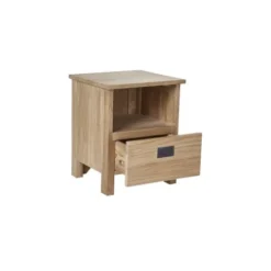Bois Dessus Bois Dessous Tables De Chevet Table De Chevet En Teck -SURMATELAS Soldes table de chevet en teck 2
