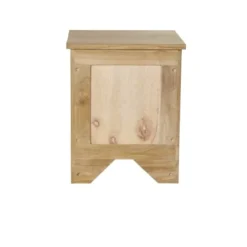 Bois Dessus Bois Dessous Tables De Chevet Table De Chevet En Teck -SURMATELAS Soldes table de chevet en teck 4