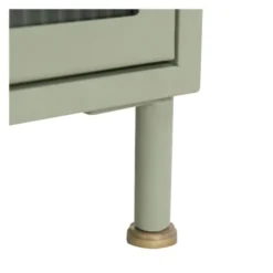 Rendez Vous Déco Tables De Chevet Table De Chevet En Verre, Métal Et Bois 1 Porte -SURMATELAS Soldes table de chevet en verre metal et bois 1 porte 4