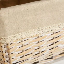 Wadiga Tables De Chevet Table De Chevet étroite Bois 1 Tiroir + 3 Paniers 26x32x81cm -SURMATELAS Soldes table de chevet etroite bois 1 tiroir 3 paniers 26x32x81cm 4