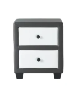 Baita Tables De Chevet Table De Chevet Noir Et Blanc L46cm 13 Baita Tables De Chevet Table De Chevet Noir Et Blanc L46cm -SURMATELAS Soldes table de chevet gris et blanc l46cm