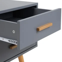 Beliani Tables De Chevet Table De Chevet Grise 40 Cm -SURMATELAS Soldes table de chevet grise 40 cm 4