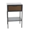 Hellin Tables De Chevet Table De Chevet Industriel En Métal 1 Tiroir 1 Tablette -SURMATELAS Soldes table de chevet industriel en metal 1 tiroir 1 tablette