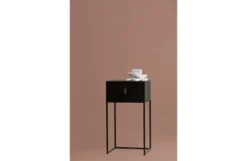 Woood Tables De Chevet Table De Chevet Industriel Noir, Table De Nuit Métal/bois -SURMATELAS Soldes table de chevet industriel noir table de nuit metal bois 4