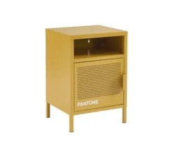 Pantone Tables De Chevet Table De Chevet Métal Jaune Moutarde L40cm -SURMATELAS Soldes table de chevet metal jaune moutarde l40cm 5