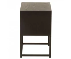 Meubles & Design Tables De Chevet Table De Chevet Moderne En Bois Foncé -SURMATELAS Soldes table de chevet moderne en bois fonce 2