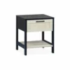 Alice's Garden Tables De Chevet Table De Chevet Noir Et Cannage 40 X 40 X 48cm -SURMATELAS Soldes table de chevet noir et cannage 40 x 40 x 48cm