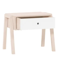 Calicosy Tables De Chevet Good Is Beautiful Table De Chevet Ou Tabouret 1 Tiroir - Blanc Et Beige -SURMATELAS Soldes table de chevet ou tabouret 1 tiroir blanc et beige 4