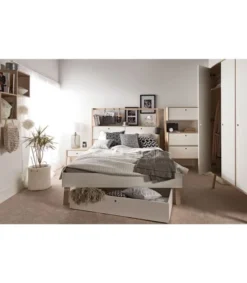 Calicosy Tables De Chevet Good Is Beautiful Table De Chevet Ou Tabouret 1 Tiroir - Blanc Et Beige -SURMATELAS Soldes table de chevet ou tabouret 1 tiroir blanc et beige 5