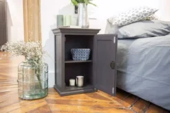 Passage Vernet Tables De Chevet Table De Chevet Parisienne En Pin Gris -SURMATELAS Soldes table de chevet parisienne en pin gris 4