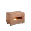 Angel Cerda Tables De Chevet Table De Chevet Placage Noyer Avec éclairage Intérieur Leds -SURMATELAS Soldes table de chevet placage noyer avec eclairage interieur leds
