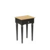 Robin Des Bois Tables De Chevet Table De Chevet Plateau Chêne Noir -SURMATELAS Soldes table de chevet plateau chene noir