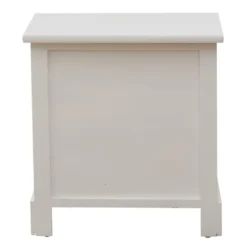 Mobili Rebecca Tables De Chevet Table De Chevet Rectangulaire Avec 2 Tiroirs En MDF Blanc -SURMATELAS Soldes table de chevet rectangulaire avec 2 tiroirs en mdf blanc 5