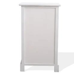 Mobili Rebecca Tables De Chevet Table De Chevet Rectangulaire Avec 3 Tiroirs En MDF Blanc -SURMATELAS Soldes table de chevet rectangulaire avec 3 tiroirs en mdf blanc 4