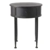Maisons Du Monde Tables De Chevet Table De Chevet Ronde 1 Tiroir En Métal Noir -SURMATELAS Soldes table de chevet ronde 1 tiroir en metal noir 1000 8 5 187416 1