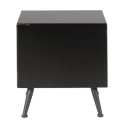 Zago Tables De Chevet Table De Chevet Sapin Massif Et Métal -SURMATELAS Soldes table de chevet sapin massif et metal 4