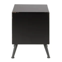 Zago Tables De Chevet Table De Chevet Sapin Massif Et Métal -SURMATELAS Soldes table de chevet sapin massif et metal 5