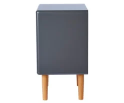 Meubles & Design Tables De Chevet Table De Chevet Scandinave Avec Tiroir Et Niche Gris Foncé -SURMATELAS Soldes table de chevet scandinave avec tiroir et niche gris fonce 2