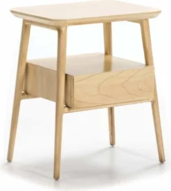 Thai Natura Tables De Chevet Table De Chevet 1 Tiroir Couleur Noir Et Bois Clair -SURMATELAS Soldes table de chevet tradition 1 tiroir en bois clair 1