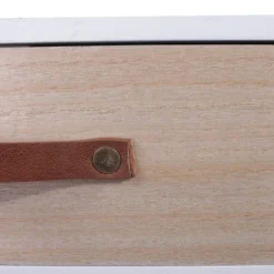 The Home Deco Factory Tables De Chevet Table De Chevet Vintage L. 35 X H. 48 Cm Blanc -SURMATELAS Soldes table de chevet vintage l 35 x h 48 cm blanc 2