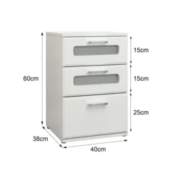 ML-Design Tables De Chevet Table De Nuit Blanche MDF 40x60x38 Cm 9 ML-Design Tables De Chevet Table De Nuit Blanche MDF 40x60x38 Cm -SURMATELAS Soldes table de nuit blanche mdf 40x60x38 cm 2