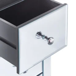 Beliani Tables De Chevet Table De Nuit Effet Miroir -SURMATELAS Soldes table de nuit effet miroir 5