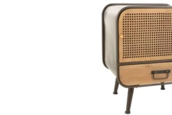 Hellin Tables De Chevet Table De Nuit Industriel En Métal 1 Porte Et 1 Tiroir -SURMATELAS Soldes table de nuit industriel en metal 1 porte et 1 tiroir 5