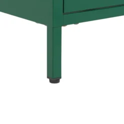 Beliani Tables De Chevet Table De Nuit Verte En Acier à 2 Tiroirs -SURMATELAS Soldes table de nuit verte en acier a 2 tiroirs 5