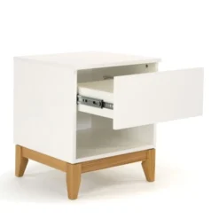 Woodman Tables De Chevet Table Et Chevet Design Scandinave 1 Niche Blanc -SURMATELAS Soldes table et chevet design scandinave 1 niche blanc 2