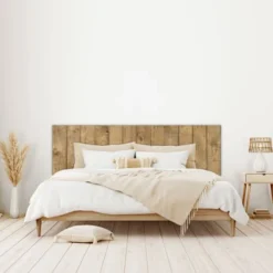 HOMN Têtes De Lit Tête De Lit 100x60 Cm, Imitation Bois, Mdf Avec Imprimé Réaliste -SURMATELAS Soldes tete de lit 100x60 cm imitation bois mdf avec imprime realiste 12