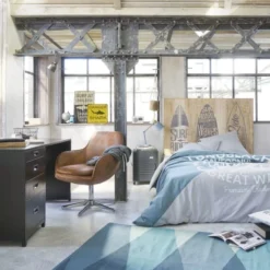 Maisons Du Monde Têtes De Lit Tête De Lit 140 En Pin Et Sapin Imprimé -SURMATELAS Soldes tete de lit 140 en pin et sapin imprime 1000 2 37 170597 5