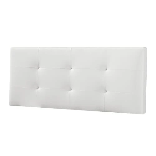 HOMN Têtes De Lit Tête De Lit 140x60 Cm Blanc, Cuir Synthétique 3 HOMN Têtes De Lit Tête De Lit 140x60 Cm Blanc, Cuir Synthétique