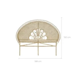 Rendez Vous Déco Têtes De Lit Tête De Lit 160 Cm En Rotin Naturel -SURMATELAS Soldes tete de lit 160 cm en rotin naturel 13
