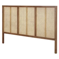 Maisons Du Monde Têtes De Lit Tête De Lit 160 En Acacia Massif Et Cannage En Rotin