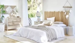 Maisons Du Monde Têtes De Lit Tête De Lit 160 En Branches De Teck Blanchies -SURMATELAS Soldes tete de lit 160 en branches de teck blanchies 1000 16 0 199137 4