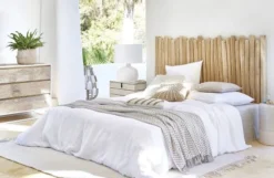 Maisons Du Monde Têtes De Lit Tête De Lit 160 En Branches De Teck Blanchies -SURMATELAS Soldes tete de lit 160 en branches de teck blanchies 1000 16 0 199137 5