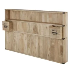 Maisons Du Monde Têtes De Lit Tête De Lit 160 Industrielle En Manguier Massif Et Métal Noir -SURMATELAS Soldes tete de lit 160 industrielle en manguier massif et metal noir 1000 9 15 216946 2