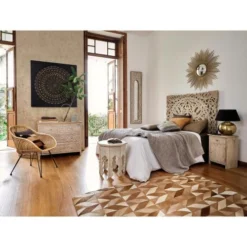 Maisons Du Monde Têtes De Lit Tête De Lit 160 Sculptée En Manguier Massif -SURMATELAS Soldes tete de lit 160 sculptee en manguier massif 1000 0 29 146727 3